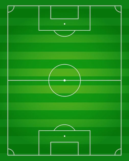 Campo vertical base, sin movimientos ni jugadores añadidos